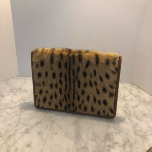 Vintage leopard fur clutch purse! Real fur!
